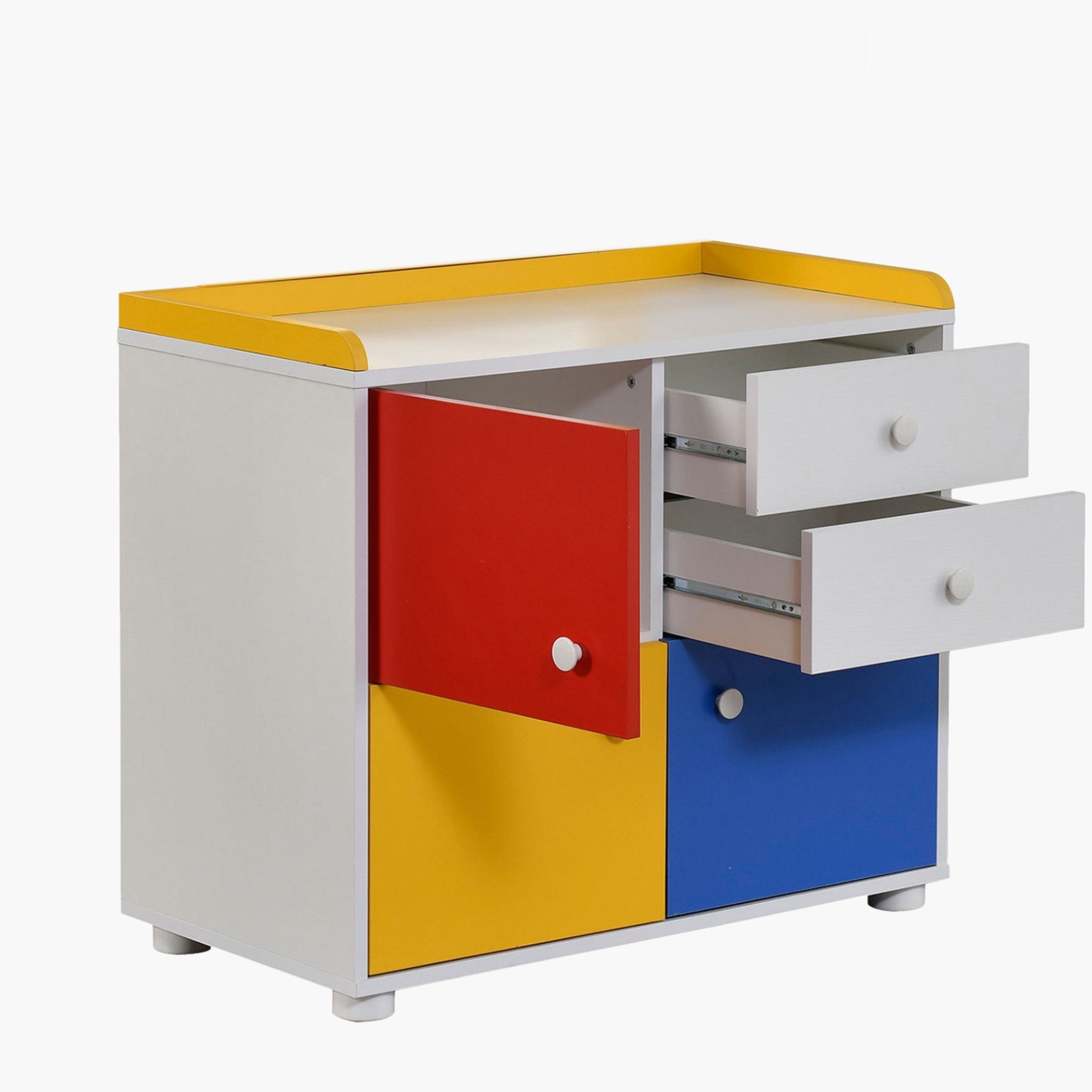 طاولة تزيين بـ3 أبواب ودرجين دون مرآة من هابي-hbxfurniture-kidsroom-kidsdressersandmirrors-image-4