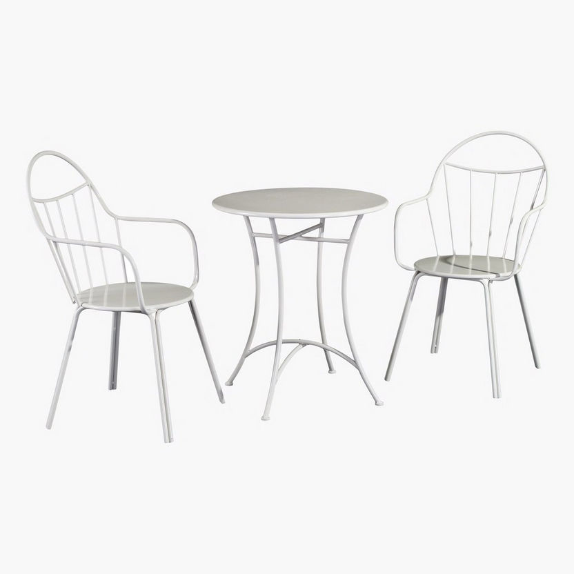 Springmont 2-Seater Outdoor Tea Table Set with Chairs-Balcony Furniture-image-1