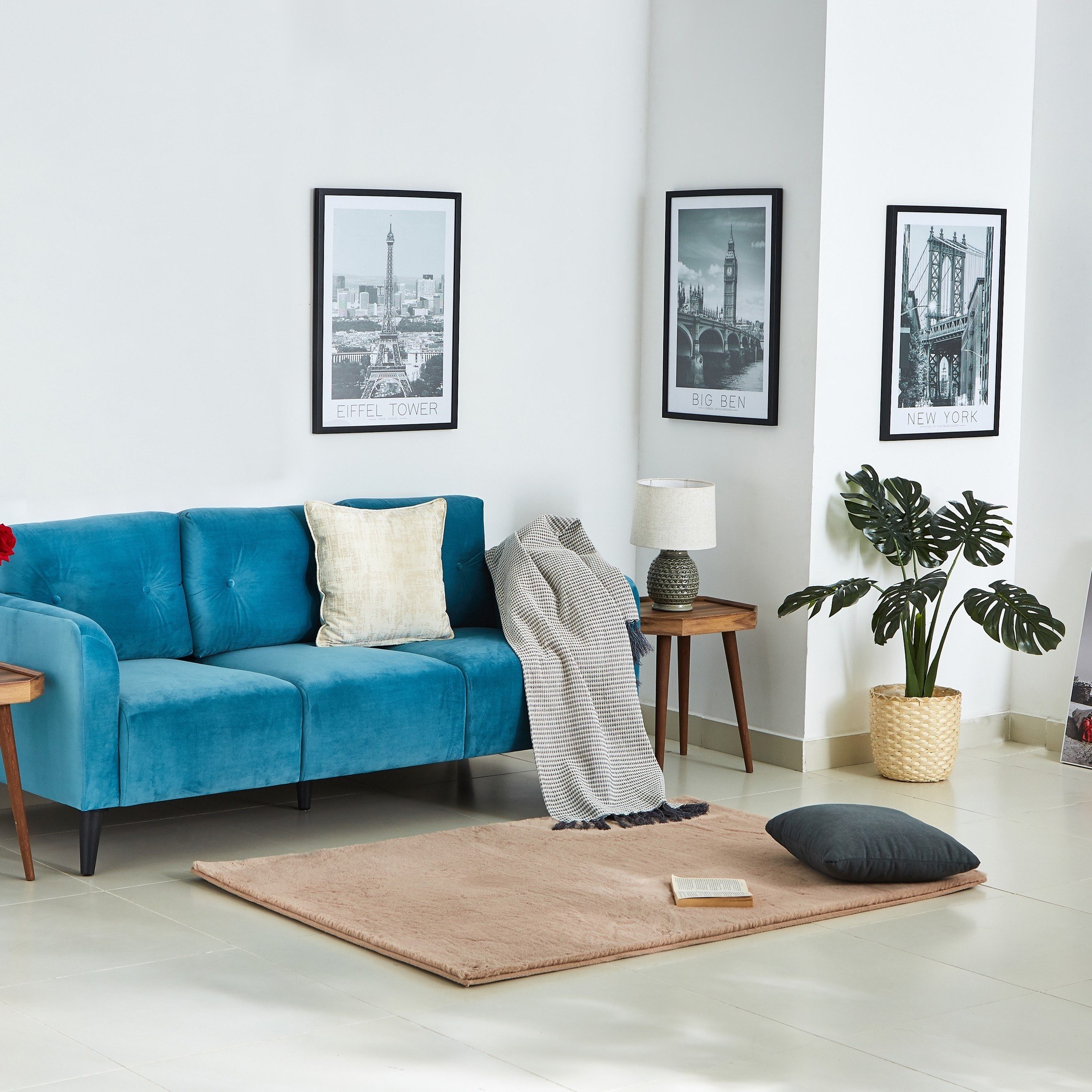 Tahsy Rabbit Fur Rug - 110x160 cm-hbxdecorandfurnishings-floorcoverings-rugs-image-4