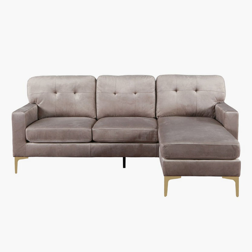 Celine Left Right Facing Velvet Corner Sofa-Sofas-image-2