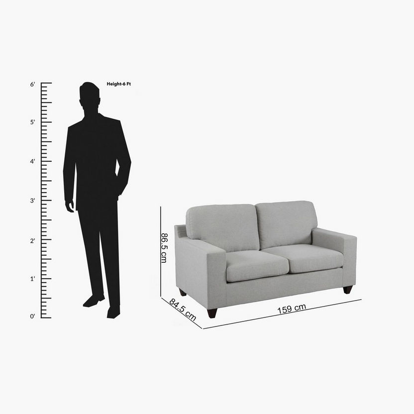 Lowa 2-Seater Fabric Sofa-Sofas-image-6