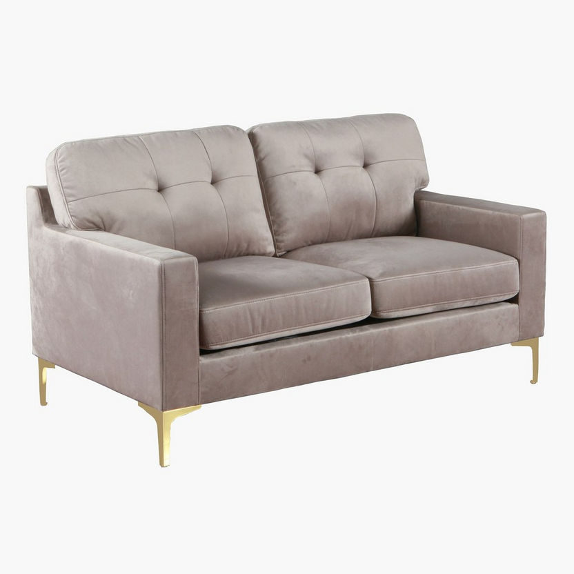 Celine 2-Seater Velvet Sofa-Sofas-image-2