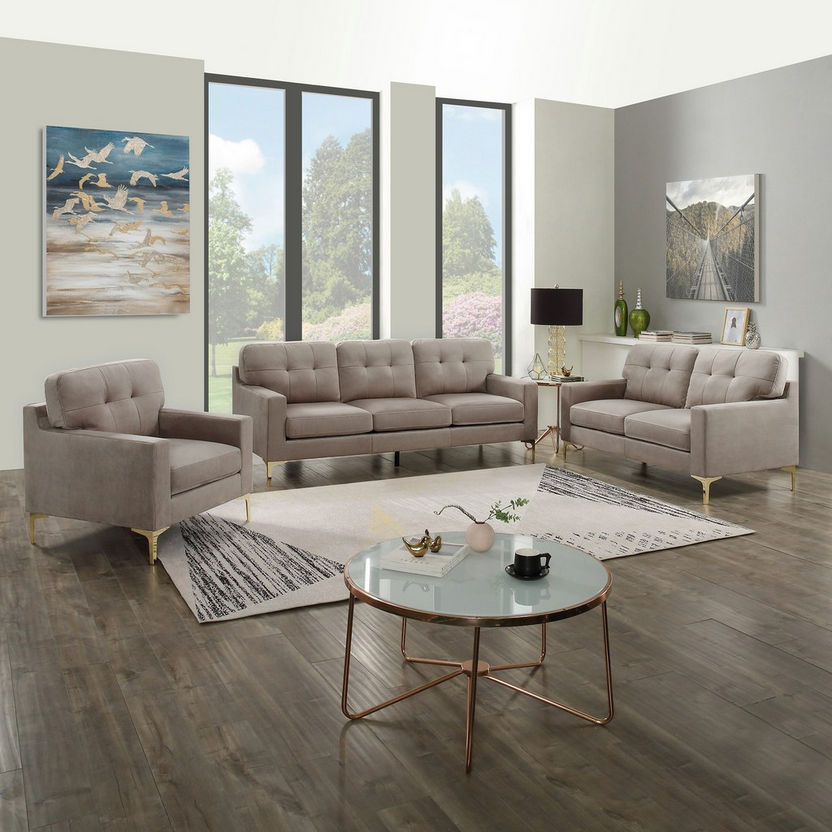 Celine 1-Seater Velvet Sofa-Armchairs-image-4