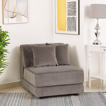 Regano Armless Chair with 2 Cushions