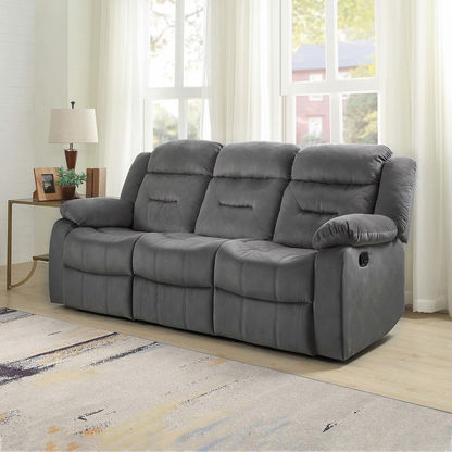 Keith 3-Seater Fabric Recliner Sofa-Recliner Sofas-image-0