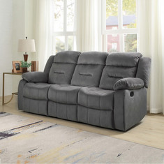 Keith 3-Seater Fabric Recliner Sofa