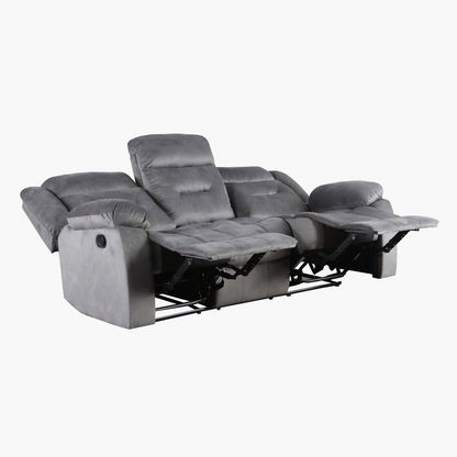 Keith 3-Seater Fabric Recliner Sofa-Recliner Sofas-image-4