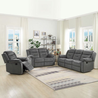 Keith 3-Seater Fabric Recliner Sofa-Recliner Sofas-image-5