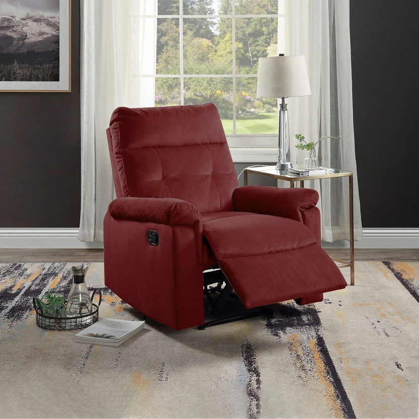Gala 1-Seater Fabric Recliner-Recliner Sofas-image-0