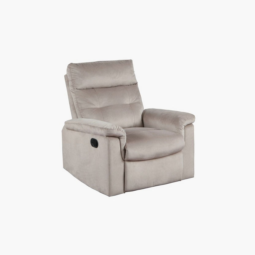 Gala 1-Seater Fabric Recliner-Recliner Sofas-image-2