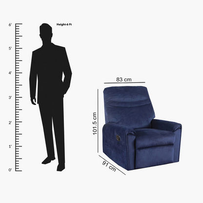 Davis 1-Seater Fabric Recliner-Armchairs-image-5