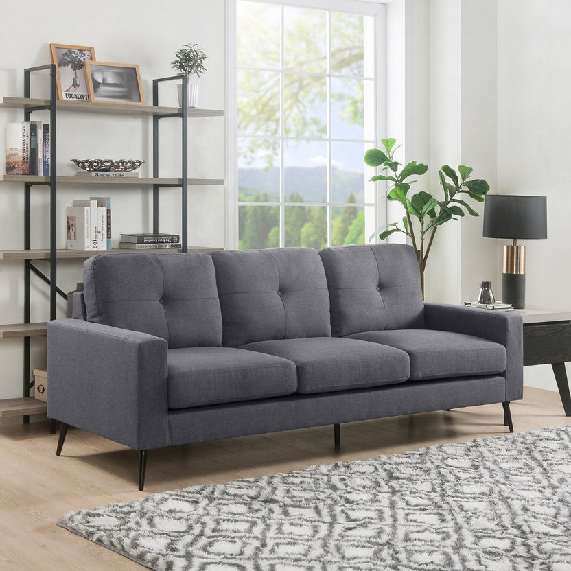 Finland 3-Seater Fabric Sofa-Sofas-image-0
