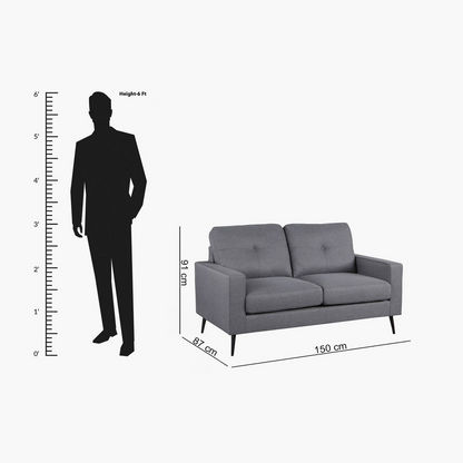Finland 2-Seater Fabric Sofa