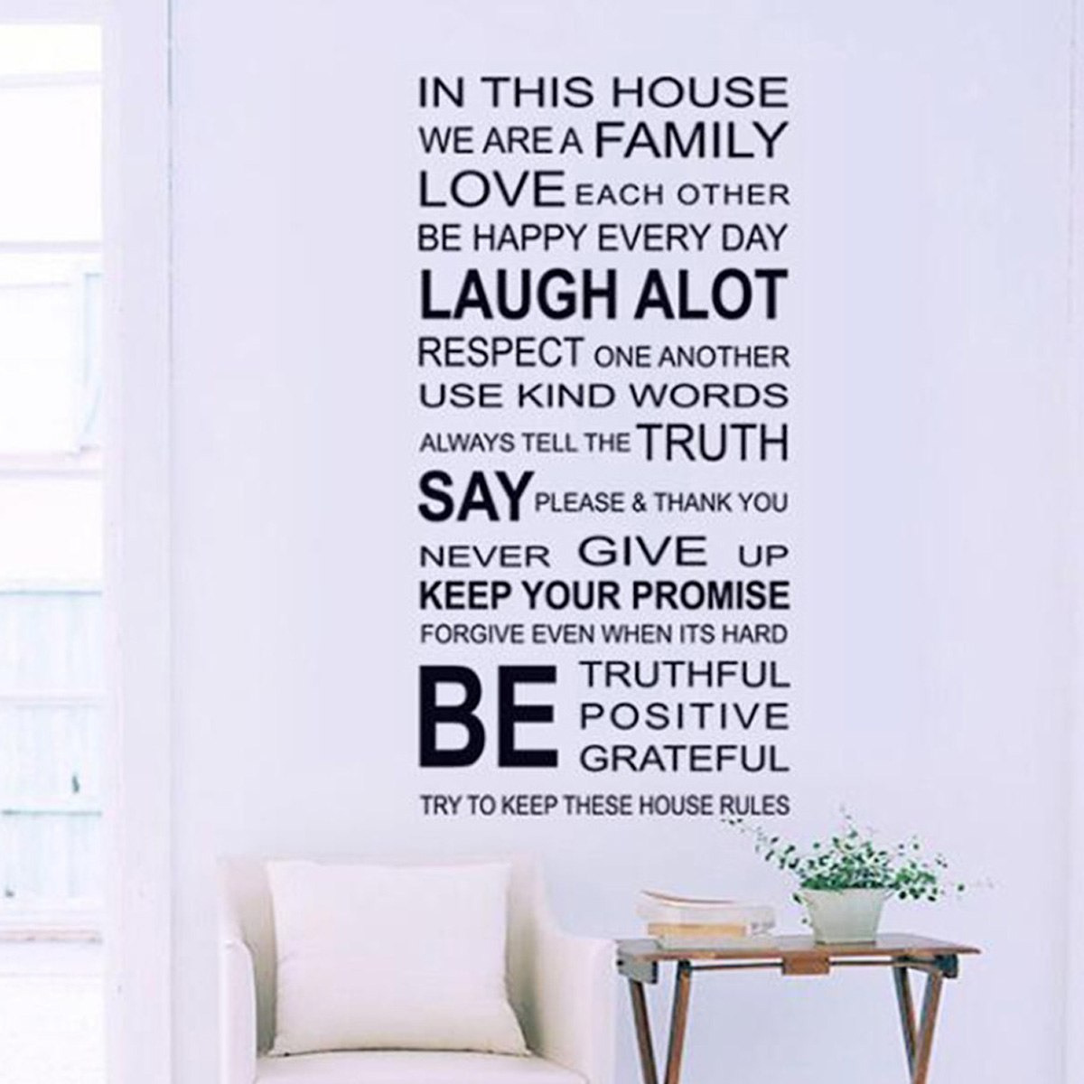 ملصق Rarity Home Rule القابل لإعادة الاستخدام - 60x90 سم-hbxhomeware-hbxkidsandyouth-image-1