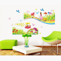 Rarity Rainbow Garden Reusable Stickers - 50x70 cms