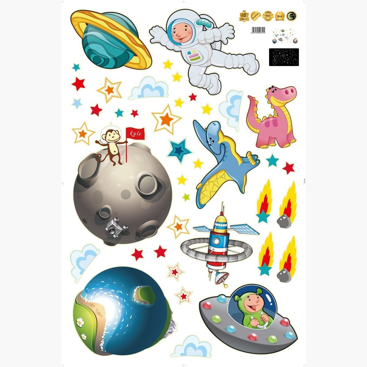 ملصقات جلاكسي قابلة لإعادة الاستخدام من ريريتي - 60x90 سم-hbxhomeware-hbxkidsandyouth-image-2