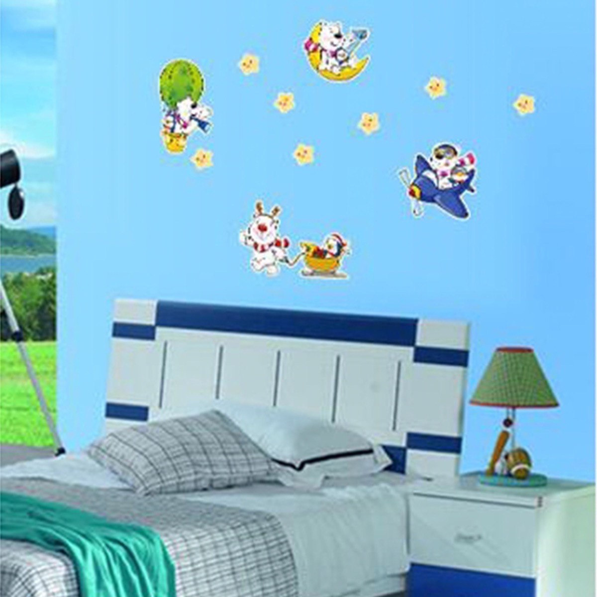 ملصقات متوهجة قابلة لإعادة الاستخدام على شكل دب من ريريتي - 21x24 سم-hbxhomeware-hbxkidsandyouth-image-1