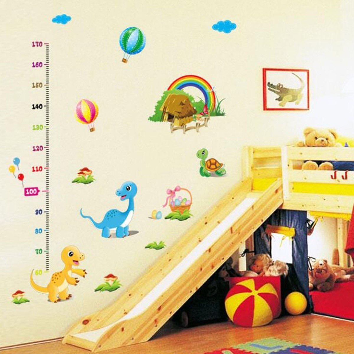 ملصق قياس الطول القابل لإعادة الاستخدام بتصميم ديناصور صغير من ريريتي - 60x90 سم-hbxkidsandyouth-walldecor-wallstickers-image-1