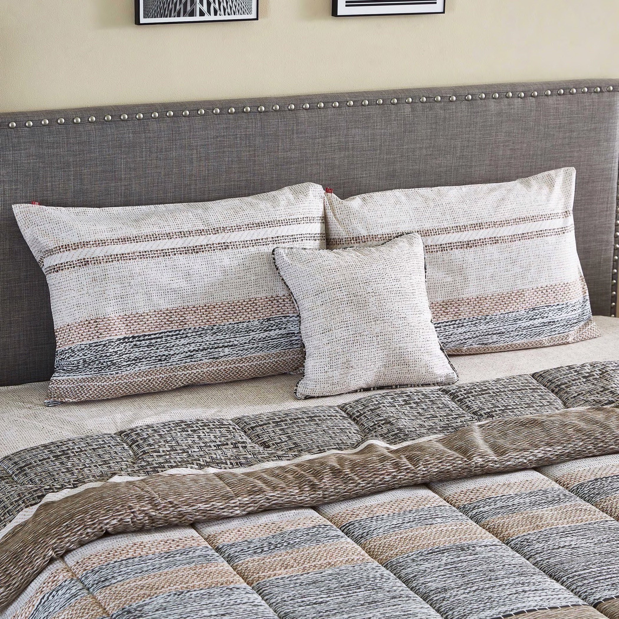 طقم لحاف قطن مقاس توين بطبعات 5 قطع من روتان - 160x220 سم-hbxhomeware-hbxdecorandfurnishings-image-2