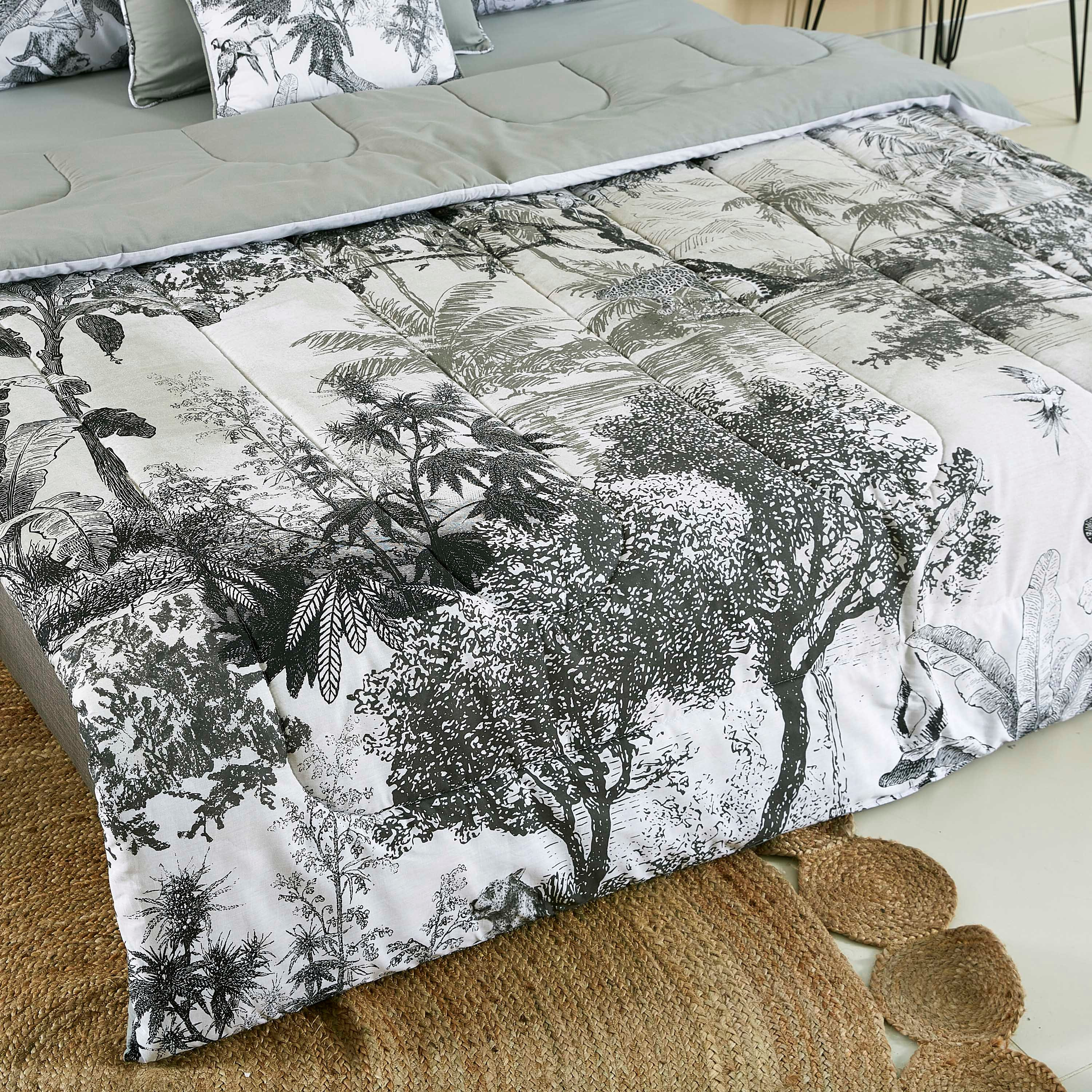 طقم لحاف مزدوج قطني بطبعات 7- قطع من برازيل - 220x240 سم-hbxhomeware-bedding-bedinabag-image-5