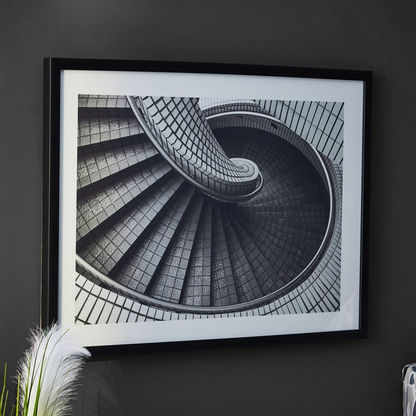 Cordial Stairs Framed Picture Canvas
