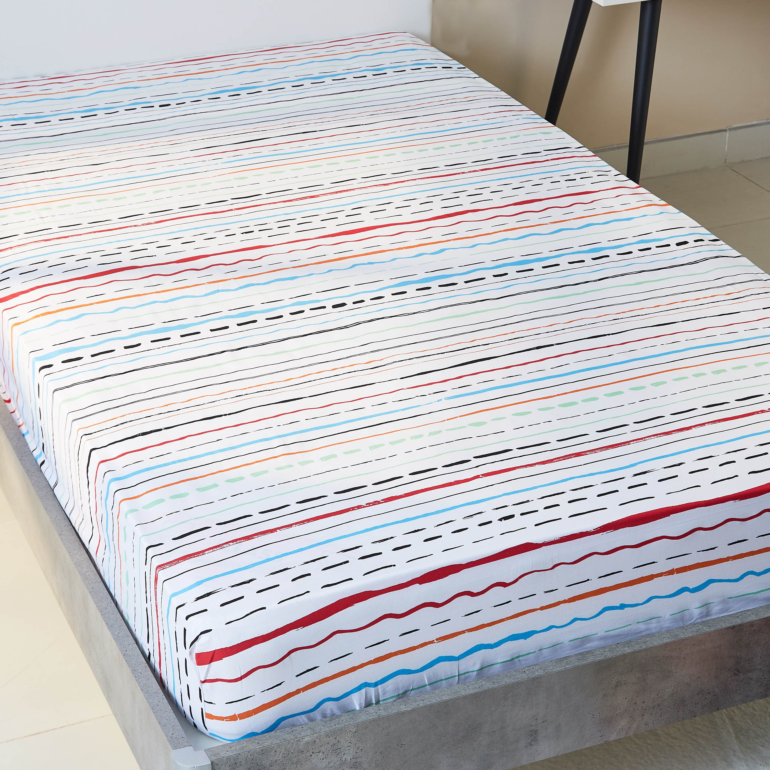 شرشف مطاطي مزدوج من هومي - 120x200 سم-hbxhomeware-hbxkidsandyouth-image-2