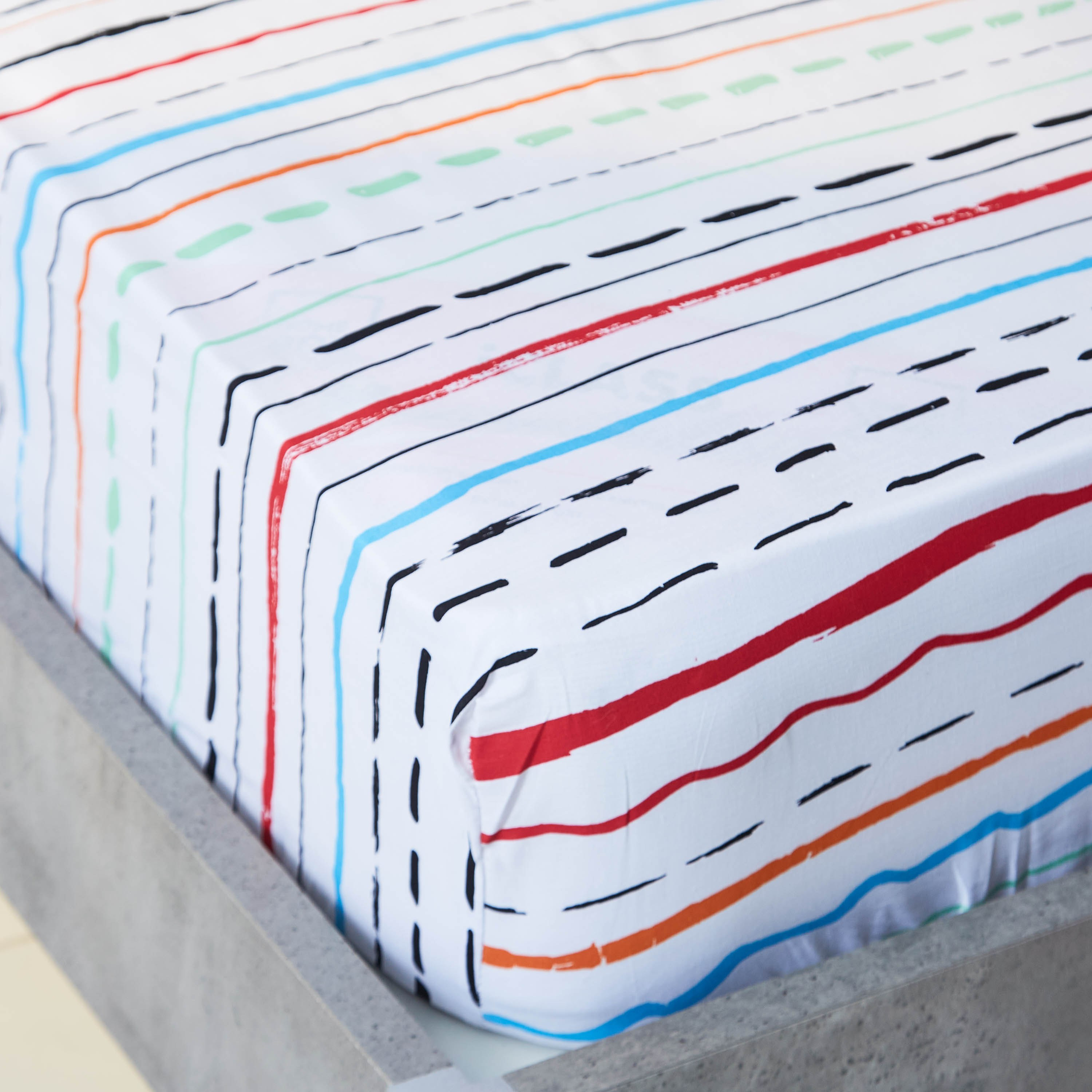 شرشف مطاطي مزدوج من هومي - 120x200 سم-hbxhomeware-hbxkidsandyouth-image-3