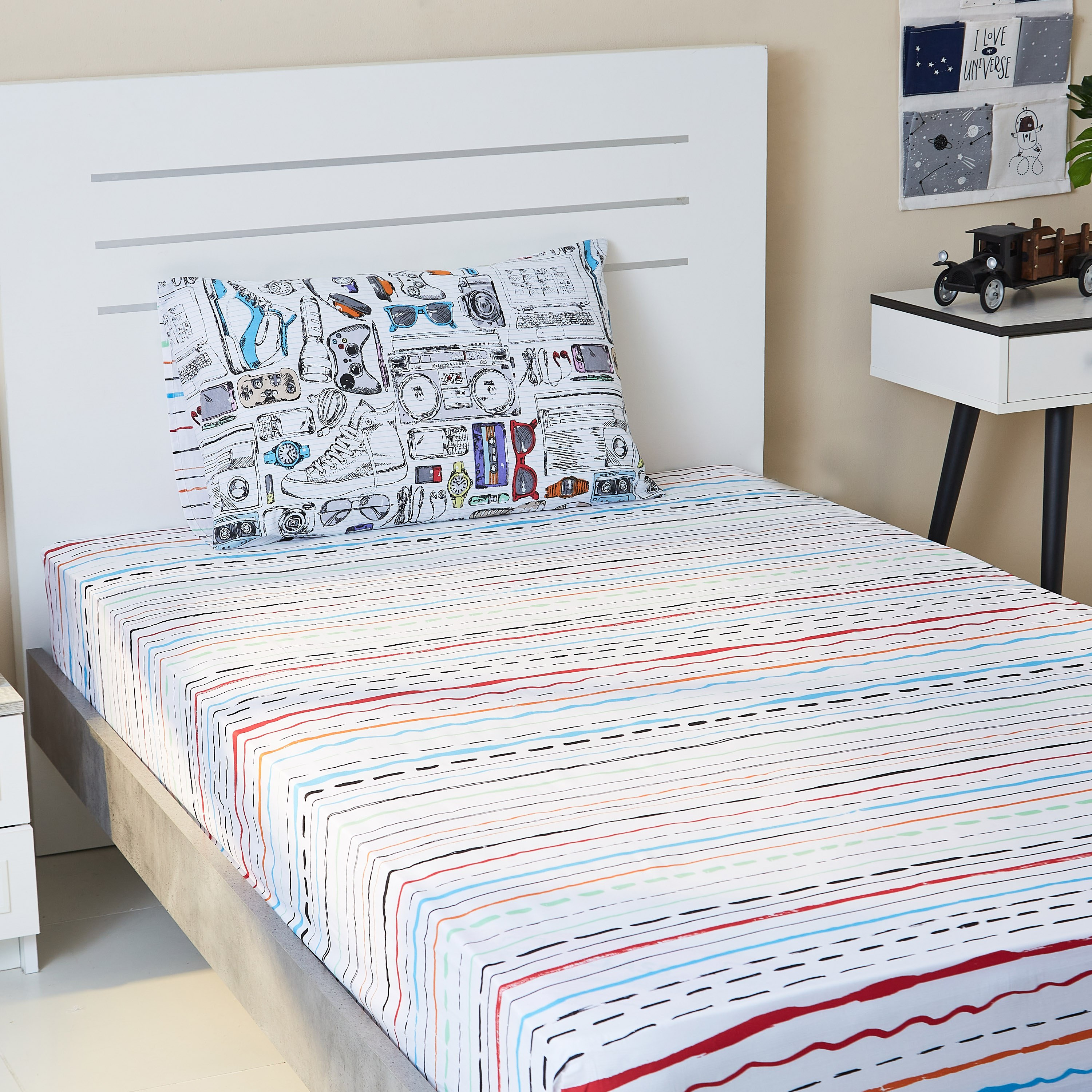 شرشف مطاطي مزدوج من هومي - 120x200 سم-hbxhomeware-hbxkidsandyouth-image-5