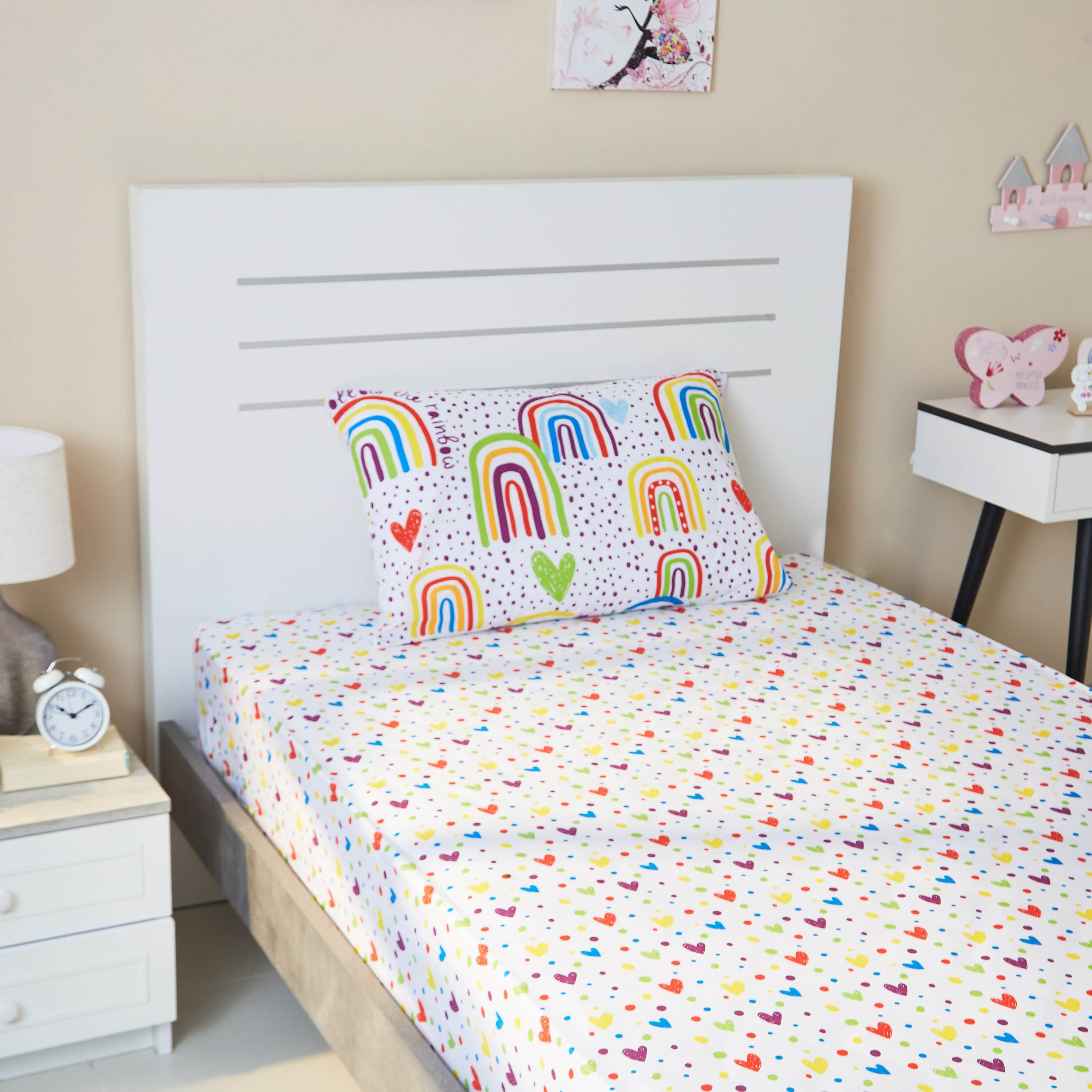 شرشف مطاطي مزدوج جيرل من هومي - 120x200 سم-hbxhomeware-hbxkidsandyouth-image-5
