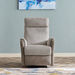 Belgrove 1-Seater Leather Air Fabric Manual Recliner-Armchairs-thumbnailMobile-2