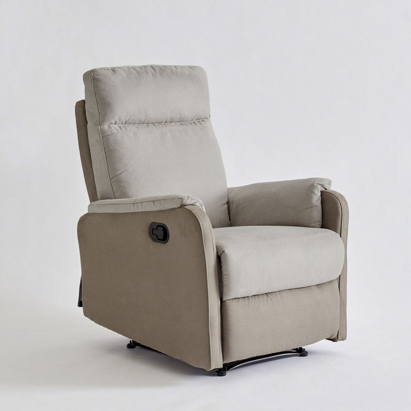 Belgrove 1-Seater Leather Air Fabric Manual Recliner-Armchairs-image-9