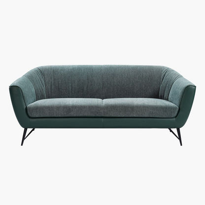 Elliot 3-Seater Leather-Look Fabric Sofa