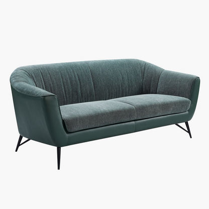 Elliot 3-Seater Leather-Look Fabric Sofa