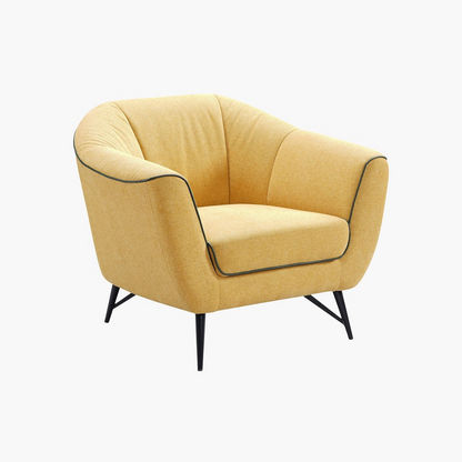 Elliot 1-Seater Leather-Look Fabric Sofa