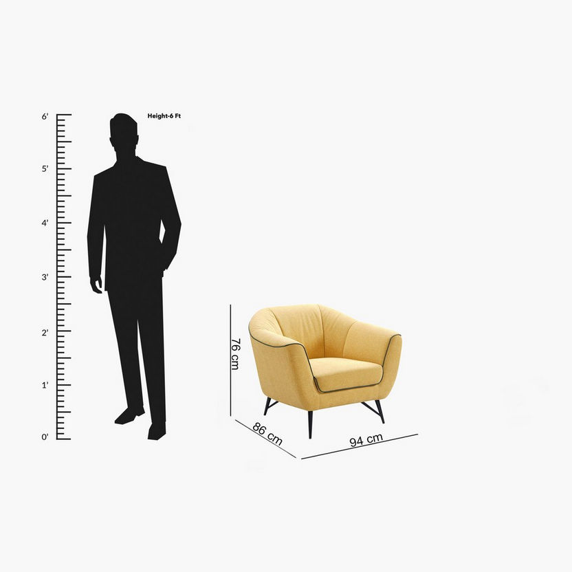 Elliot 1-Seater Leather-Look Fabric Sofa-Sofas-image-7