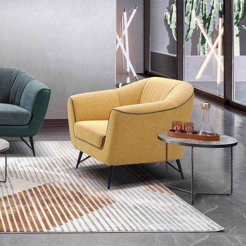 Elliot 1-Seater Leather-Look Fabric Sofa-Sofas-image-0