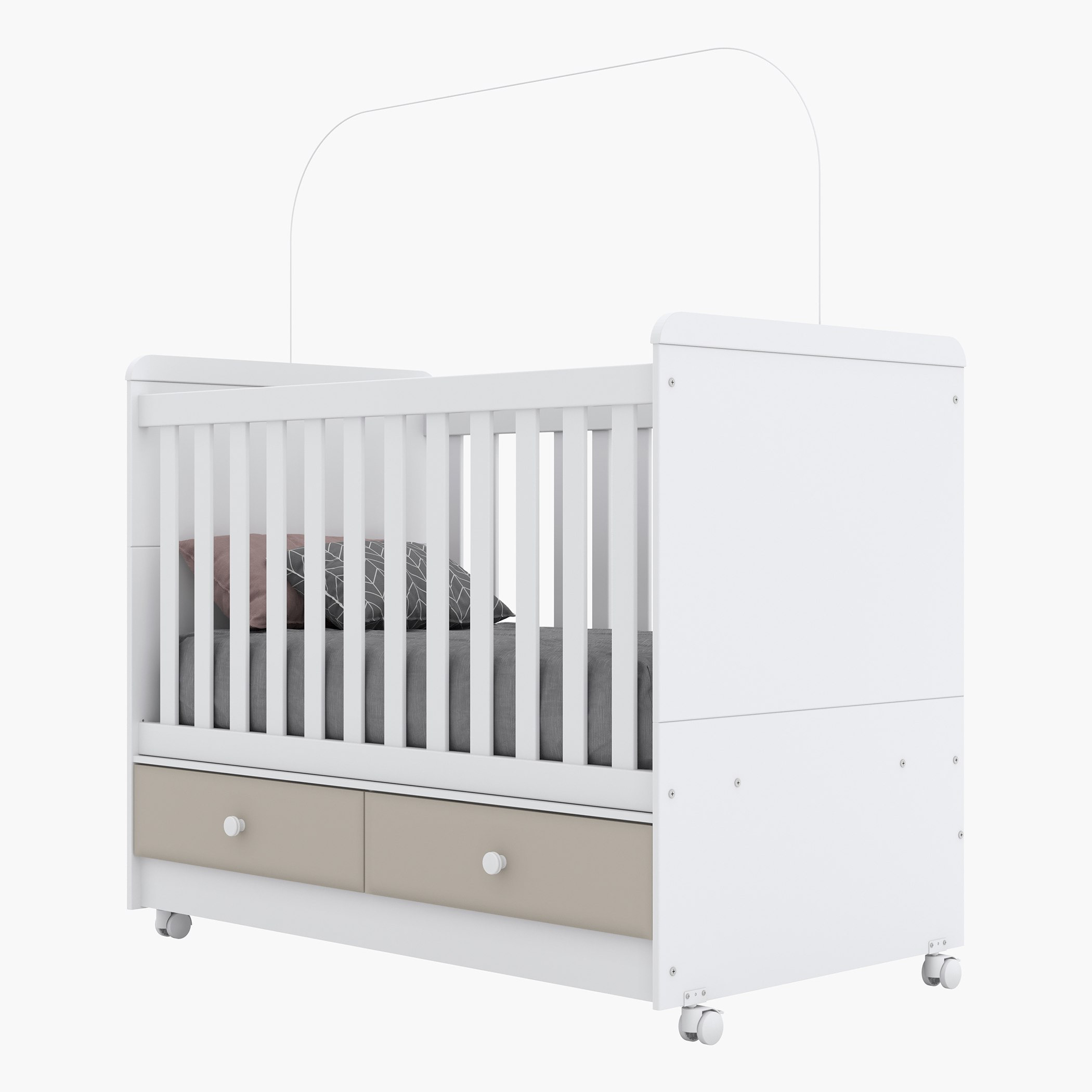 سرير أطفال قابل للتحوّل بدرجين - فانيلا من موڤو  - 70x130 سم-hbxfurniture-bedsandbedsets-beds-toddler-image-23