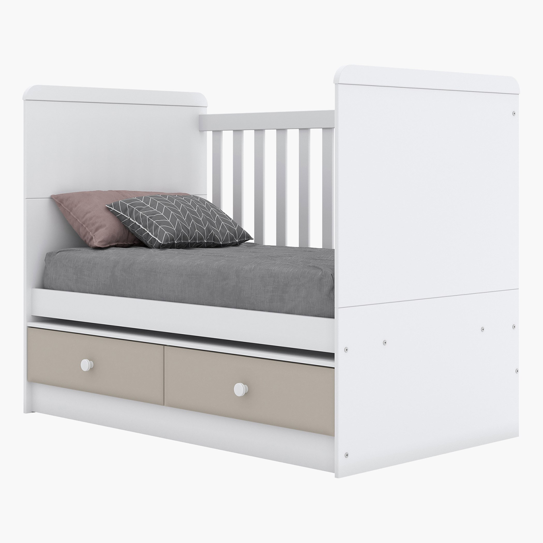 سرير أطفال قابل للتحوّل بدرجين - فانيلا من موڤو  - 70x130 سم-hbxfurniture-bedsandbedsets-beds-toddler-image-4
