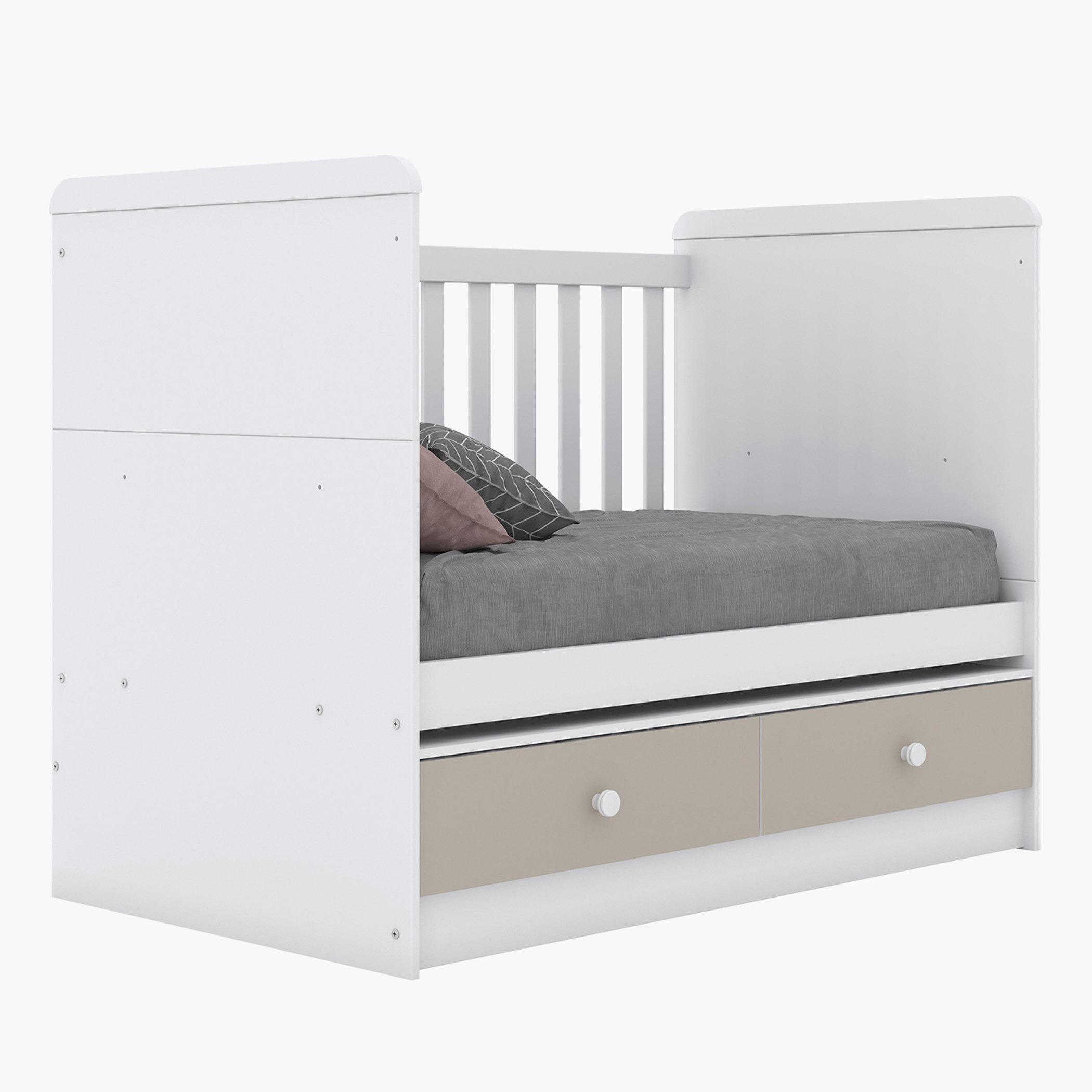 سرير أطفال قابل للتحوّل بدرجين - فانيلا من موڤو  - 70x130 سم-hbxfurniture-bedsandbedsets-beds-toddler-image-5