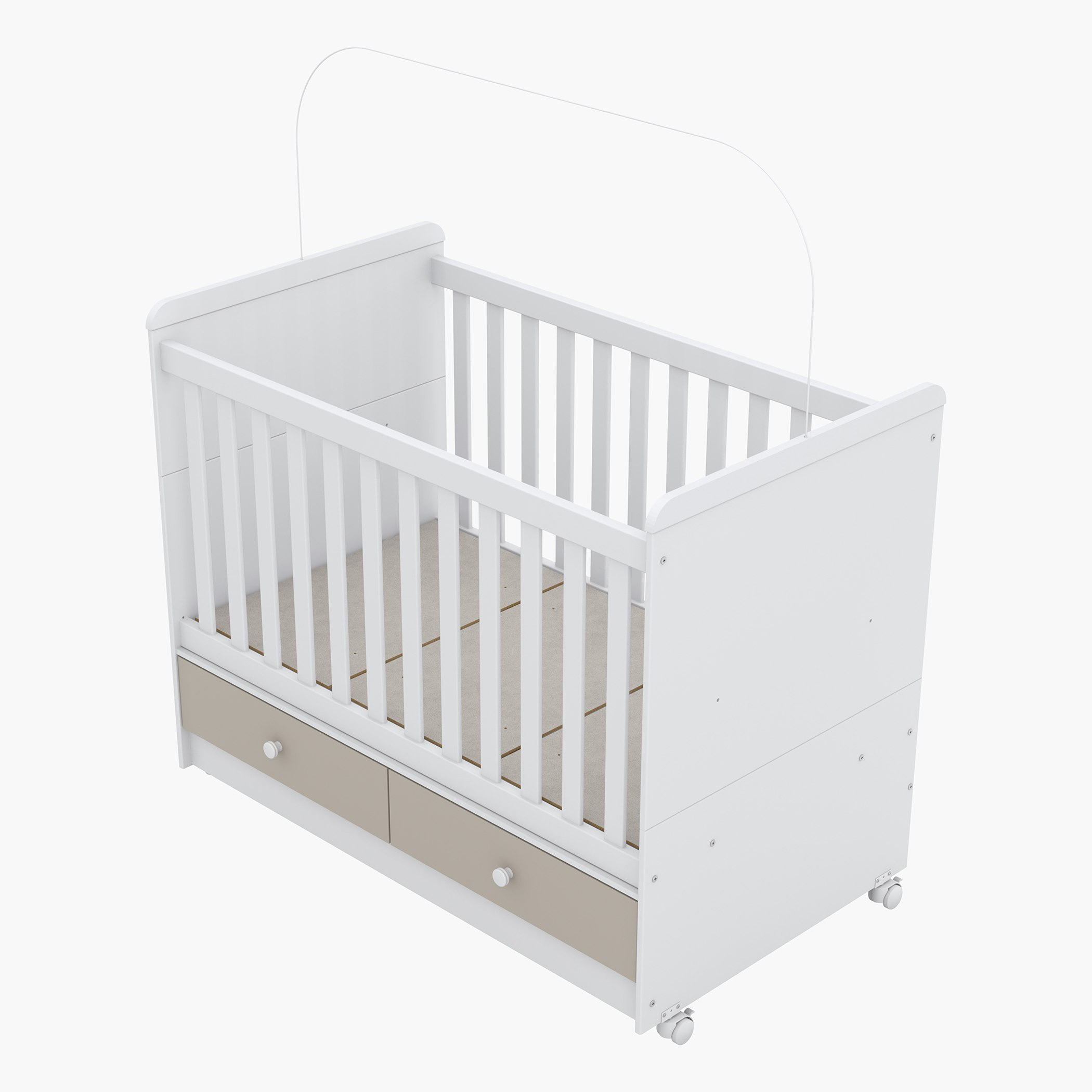 سرير أطفال قابل للتحوّل بدرجين - فانيلا من موڤو  - 70x130 سم-hbxfurniture-bedsandbedsets-beds-toddler-image-7