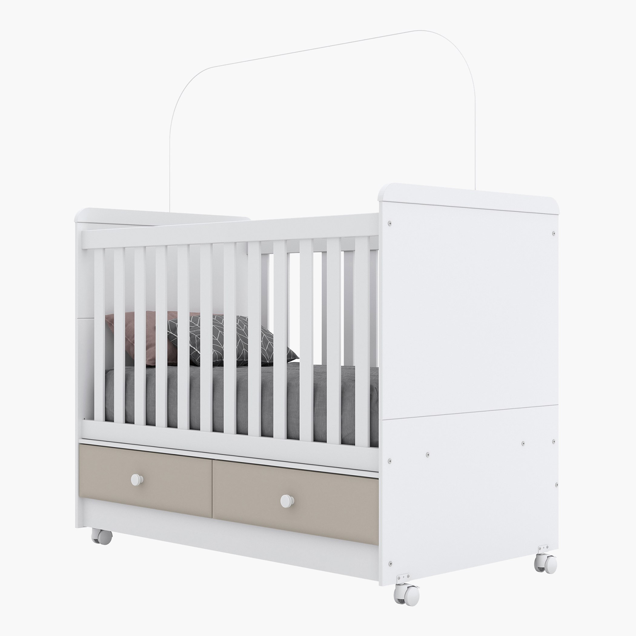 سرير أطفال قابل للتحوّل بدرجين - فانيلا من موڤو  - 70x130 سم-hbxfurniture-bedsandbedsets-beds-toddler-image-8