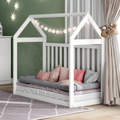 Hampton Single Convertible Baby Crib - 70x130 cm
