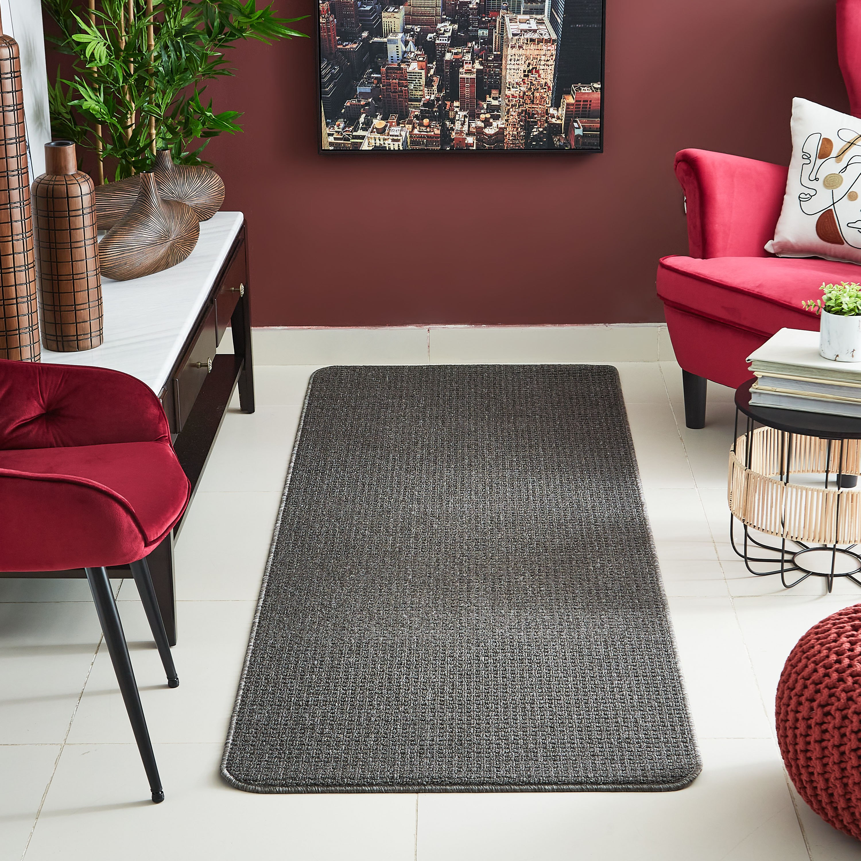 سجادة بولي بروبلين مقاومة للإنزلاق من كلوي - 80x300  سم-hbxdecorandfurnishings-floorcoverings-rugs-image-1