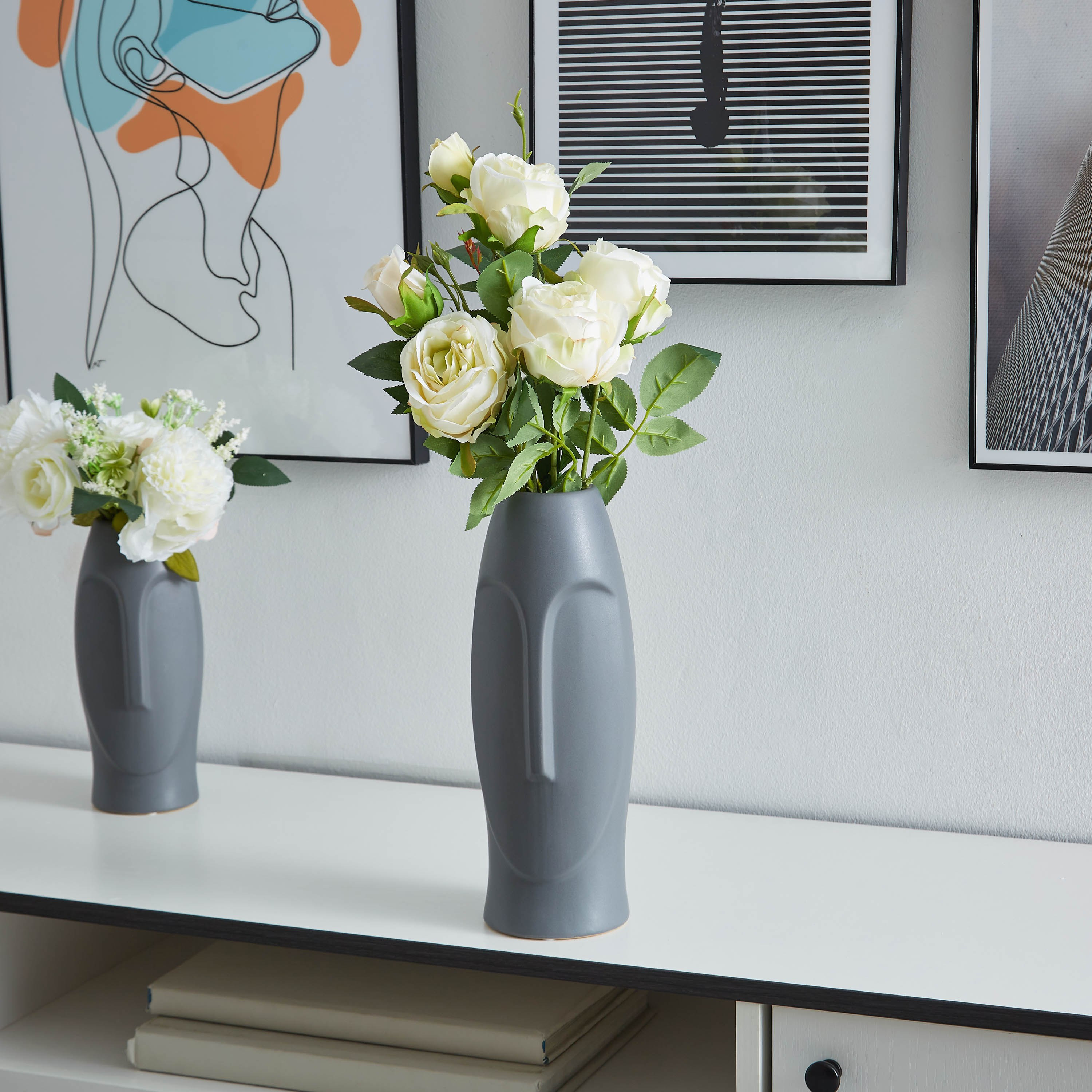 Sansa Stoneware Abstract Vase-hbxbedroom-decorandaccessories-vases-image-1