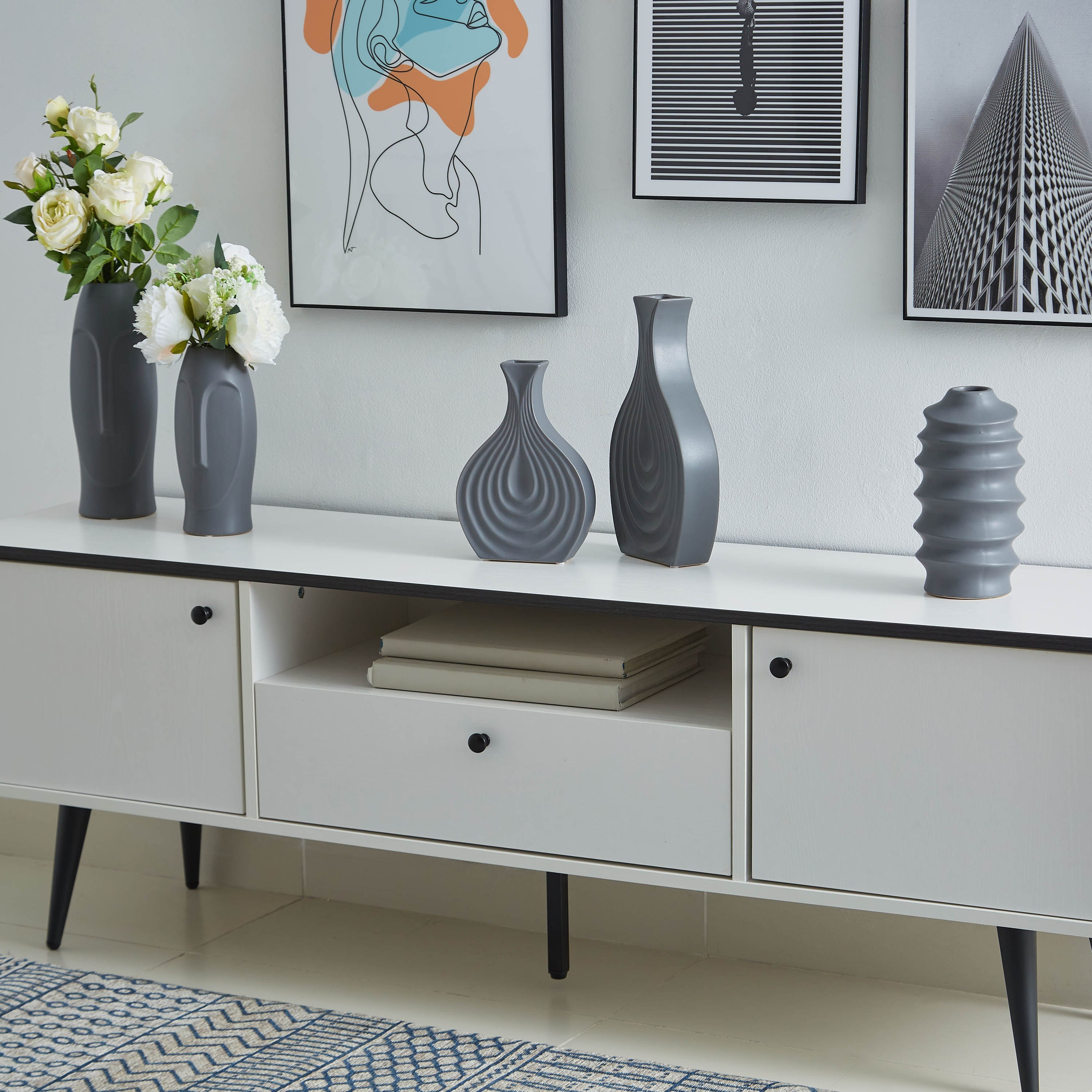 Sansa Stoneware Abstract Vase-hbxbedroom-decorandaccessories-vases-image-4