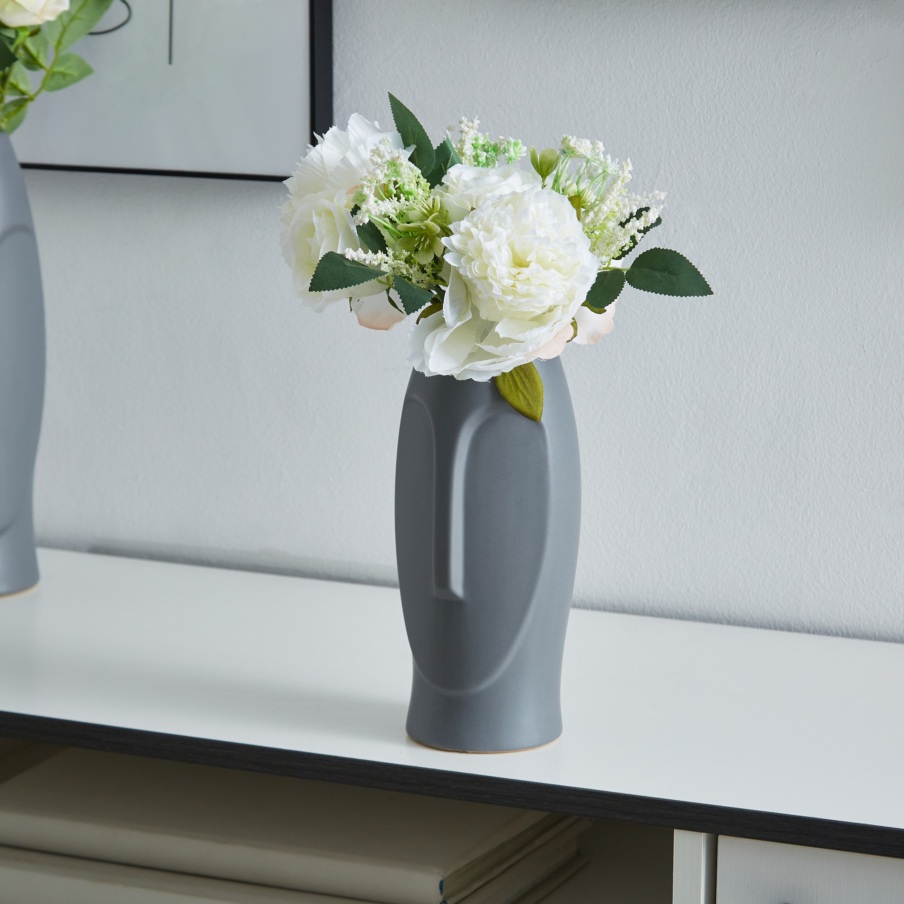 Sansa Stoneware Abstract Vase-hbxbedroom-decorandaccessories-vases-image-1