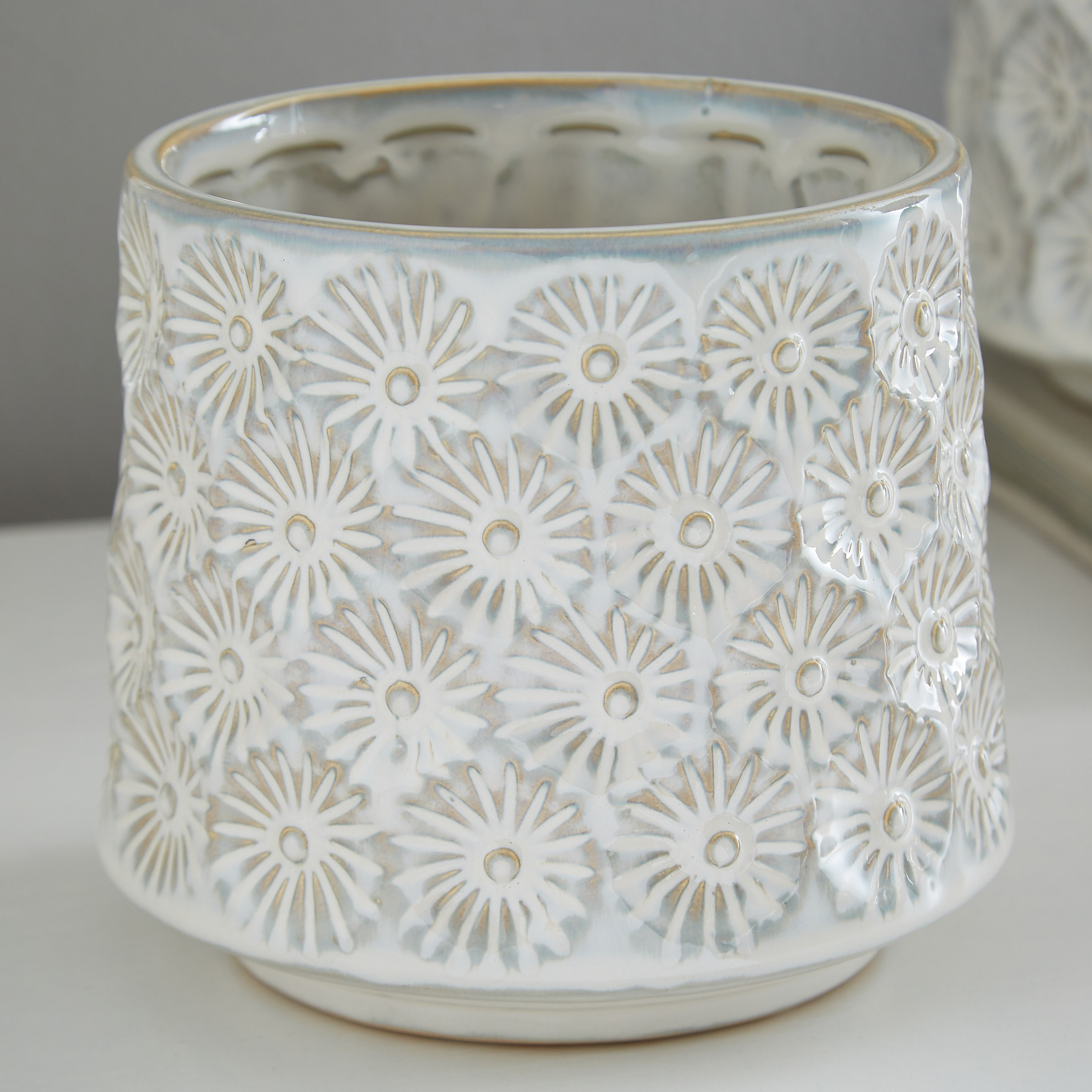 Sansa Stoneware Shell Glaze Textured Vase-hbxbedroom-decorandaccessories-vases-image-2