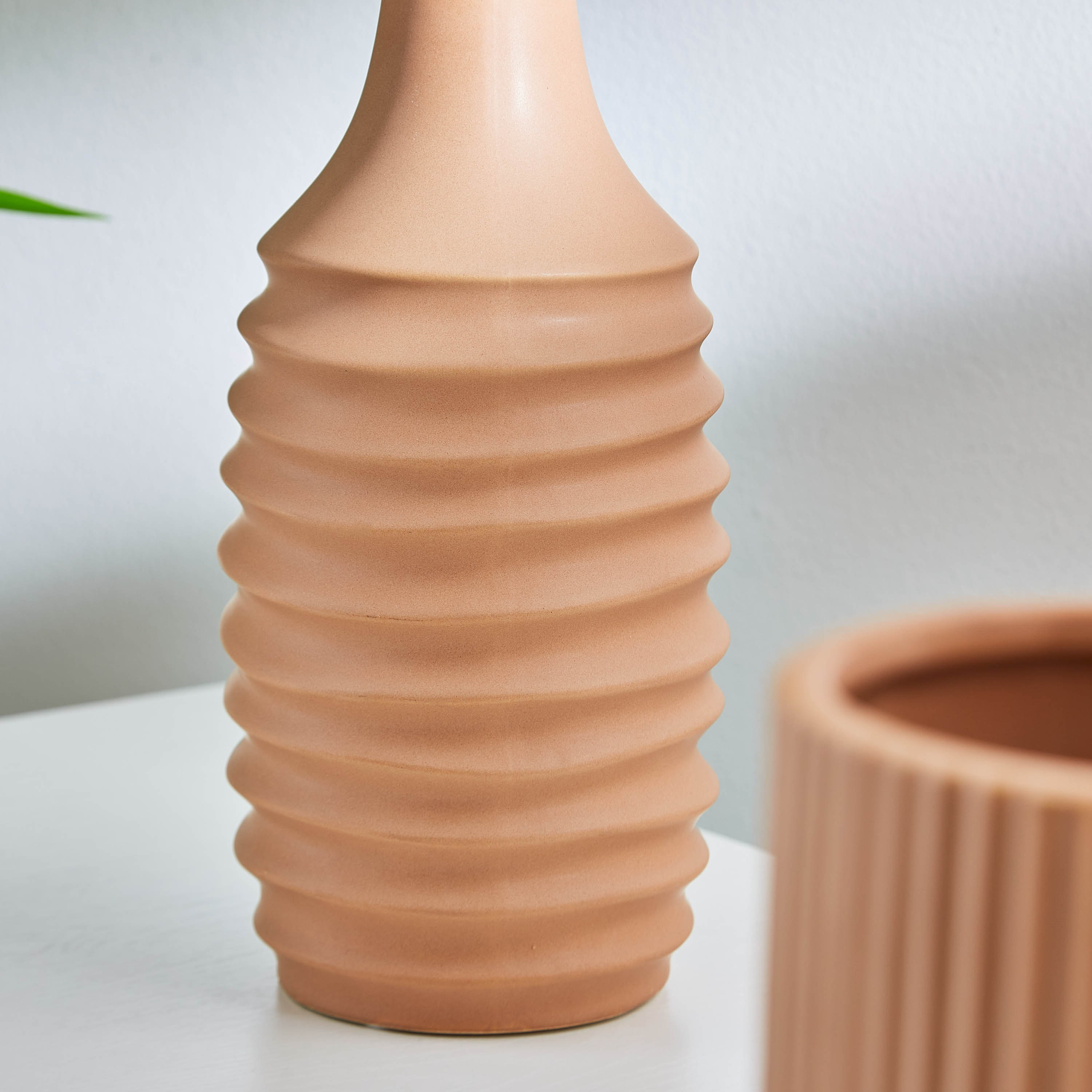 Sansa Stoneware Stacked Medium Vase-hbxbedroom-decorandaccessories-vases-image-2
