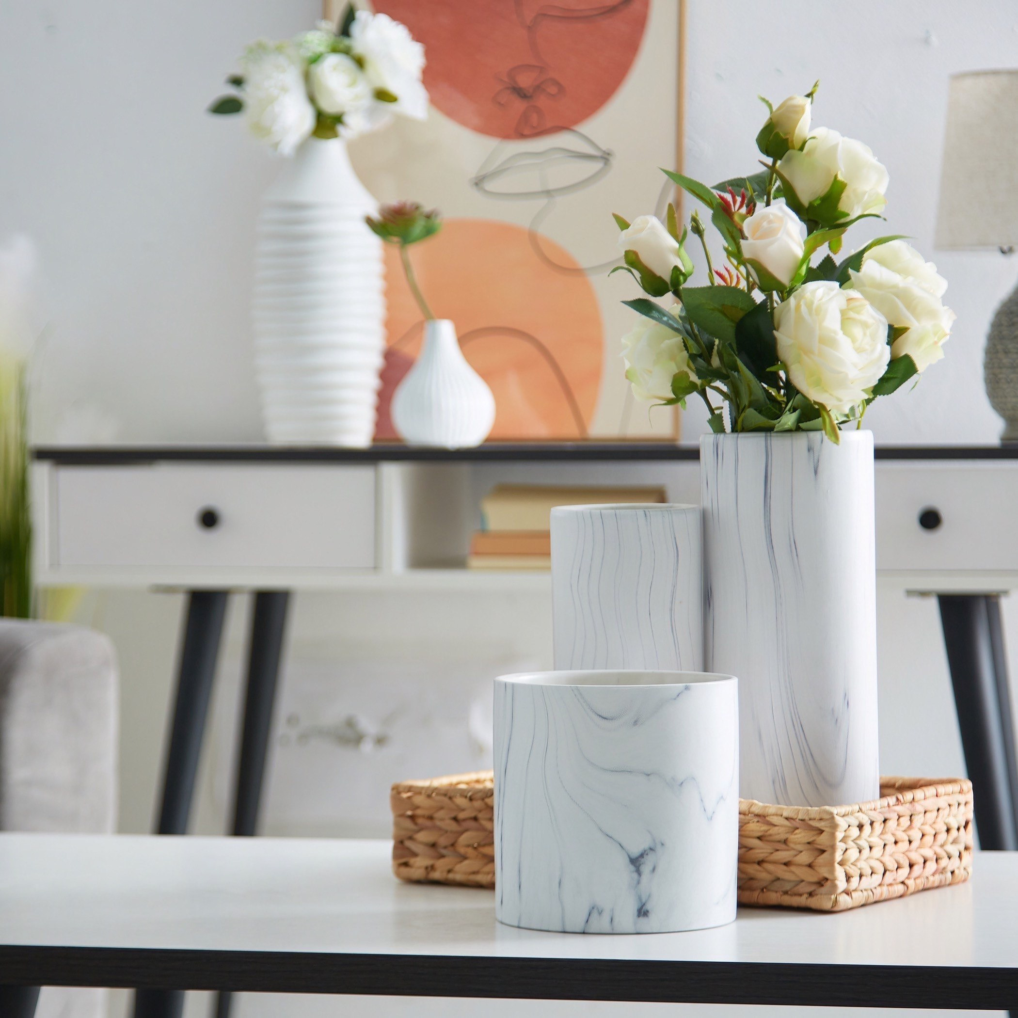 مزهرية رخامية أسطوانية من الخزف من سانسا-hbxbedroom-decorandaccessories-vases-image-3