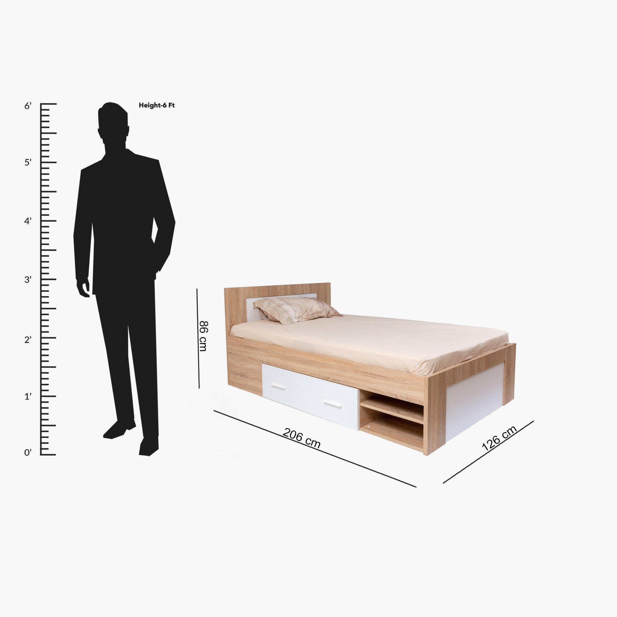 سرير توين بمساحة تخزين ودرجين - بوسطن من موڤو - 120x200 سم-hbxbedroom-bedsandbedsets-beds-twin-image-10